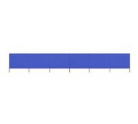 vidaXL Windscherm 6-panelen 800x120 cm stof azuurblauw47179 Bleu G