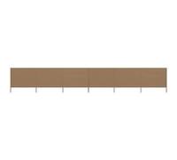 vidaXL Windscherm 6-panelen 800x160 cm stof taupe47183 Taupe G