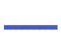 vidaXL Tissu brise-vent 9 pièces 1200 x 160 cm bleu azur