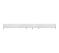 vidaXL Windscherm 9-panelen 1200x80 cm stof zandwit47186 Blanc G