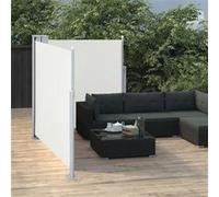 vidaXL Store latéral extensible blanc crème 100 x 600 cm