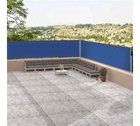 vidaXL Store latéral extensible 117x1200 cm bleu