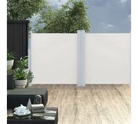 vidaXL Store latéral extensible 120 x 600 cm blanc crème
