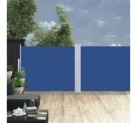 vidaXL Marquise latérale extensible Bleu 140 x 1000 cm