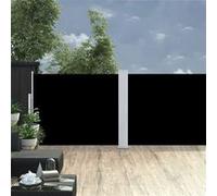 vidaXL Store latéral extensible 140 x 1000 cm Noir