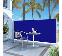 vidaXL Windscherm uittrekbaar 140x300 cm blauw45355 Bleu G