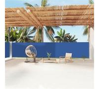 vidaXL Store latéral extensible bleu 160x1200 cm