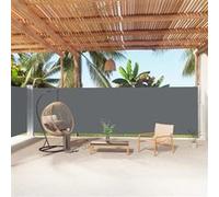 vidaXL Marquise latérale extensible 180x1000 cm Anthracite