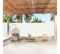 vidaXL Marquise latérale extensible Crème 180x1000 cm 318037