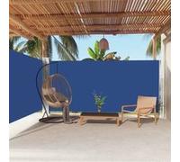 vidaXL Marquise latérale extensible bleu 180x600 cm