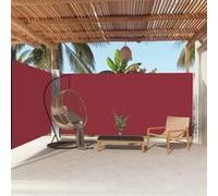 vidaXL Marquise latérale extensible 180x600 cm Rouge