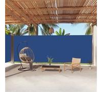 vidaXL Store latéral extensible Bleu 220 x 1000 cm