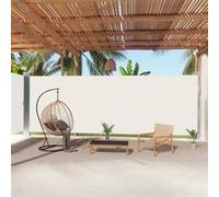 vidaXL Marquise latérale extensible Crème 220x1000 cm