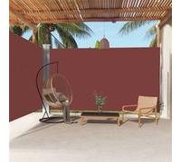 vidaXL Marquise latérale extensible 220x600 cm brun