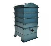 vidaXL Worm Factory Composteur à 4 plateaux pour jardin, vermiculture, alimentation pour animaux de compagnie, extérieur, cour, vie