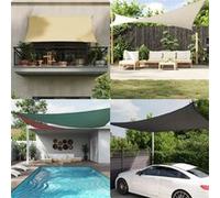 vidaXL Voile de Parasol 3x4x4 m - Anthracite