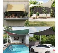 vidaXL Zonnescherm driehoekig 4x5x5 m oxford stof geel135619 G