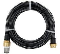 vidaXL Tuyau d'aspiration avec raccords en laiton 1,1" 4 m PVC noir