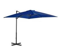 vidaXL Parapluie avec mât en aluminium 250x250 cm bleu azur
