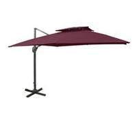 vidaXL Parasol ampli avec aération 300x300 cm rouge bordeaux