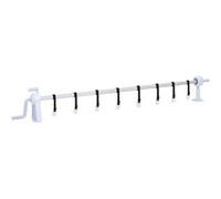 vidaXL – Enrouleur de bâche de piscine 93179 – base plastique, 6,15 m, 7 tubes – Blanc