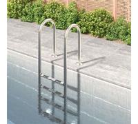 vidaXL Échelle de piscine 54x38x184,5 cm Acier inoxydable 304
