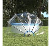vidaXL Dôme de piscine rond 93815 PVC 467x234 cm