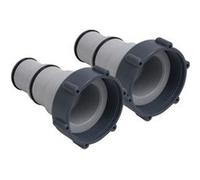 vidaXL Zwembadslangadapters 2 st kunststof92803 Gris G