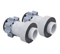 Adaptateurs de tuyaux de piscine - Type B - 2 pcs - Plastique - Extérieur - 38 mm