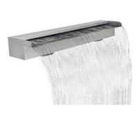 vidaXL Zwembadwaterval rechthoekig 90 cm roestvrij staal41668 G