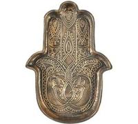 HOME DECO FACTORY - TB1108 Vide-Poche en Céramique Main de Fatma, Rangement Déco Élégant, Coupelle Décorative pour Clés et Petits Objets, Entrée, 20x15 cm, Couleur Assortie