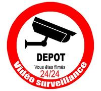 Vidéo Surveillance Depot - 15cm - Sticker/Autocollant