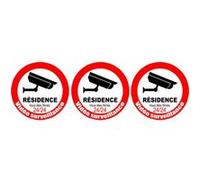 vidéo surveillance Résidence - 3fois 5cm - Sticker/autocollant