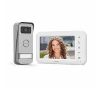 Avidsen Visiophone filaire Elia 7 pouces – 2 fils, éco-conçu, vision nocturne – Blanc