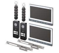 Vidéophone EMOS EM-10AHD avec 2 entrées pour 2 abonnés et 2 el. serrures à ouverture/fermeture, H3017.6