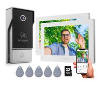 Vidéophone intelligent sans fil Wifi 1080P avec écran tactile de 7 pouces, application Tuya, système d'interphone avec sonnette filaire pour la maison 2M1D