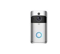 Vidéosurveillance M4 720P Smart WIFI Sonnette visuelle PIR vision nocturne grand angle 166 degrés argent