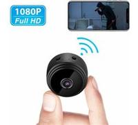 Vidéosurveillance Mini caméra Espion cachée sans Fil WiFi 1080p HD Vision Nocturne avec Android/iOS（Noir） G
