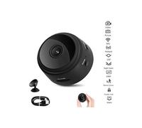 Vidéosurveillance Mini Caméra Espion Cachée Wifi Sans Fil HD 1080p Vision Nocturne Détection Mouvement pour Android IOS(Noir)