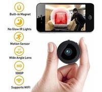 Vidéosurveillance Mini Caméra Espion sans Fil Full HD 1080P de Vision Nocturne Surveillance pour Android IOS（Noir） G