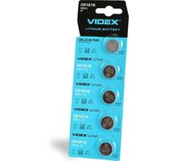 VIDEX CR1616 Piles au lithium, blister de 5