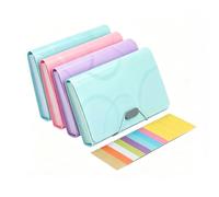 Vidillo Trieur Extensible 4Pcs A6 Taille Petit Portable 13 Compartiments | Pochettes Organisateur de document Accordéon Trieur Classeur de Documents Porte-documents Portefeuille Expanding File Folder