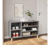 vidiXL Armoire à chaussures - Sonoma gris