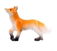 Vidonergy Figurine de renard en résine pour décoration de jardin, voiture ou bureau, statue d'animal de dessin animé, 3,8 à 5,9 cm, orange, pour une décoration durable et légère résistante à la