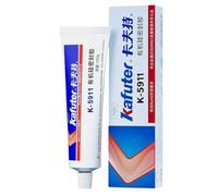 VIDOO 100g Kafuter K-5911 Mastic Silicone RTV Gris, Colle pour Joint Haute Dureté, Fixation Structurelle Étanche pour Moteur, Mastic Silicone Résistant à l'Huile