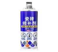 VIDOO 1842 Kit Réparation Baignoire Acrylique Colle Porcelaine Blanc 50ml