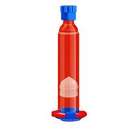 VIDOO 20Pcs Kit Seringue Distribution Tube Blindage Colle UV Couleur-Brun 10CC