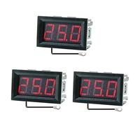 VIDOO 3Pcs Mini Thermomètre Numérique LCD 0.56 Pouces Capteur Température avec Câble 1M Moniteur Intérieur -50-120 DC 5-12V