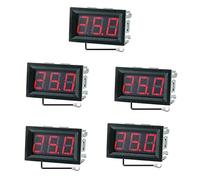 VIDOO 5Pcs Mini Thermomètre Numérique LCD 0.56 Pouces Capteur Température avec Câble 1M Moniteur Intérieur -50-120 DC 5-12V