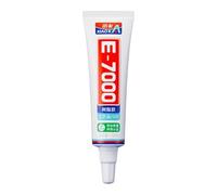VIDOO E7000 Colle pour Cuir Waterproof, Adhésif Transparent pour Tissu et Vêtements, Colle Sans Couture pour Sacs, Bijoux et Artisanat, 15ml